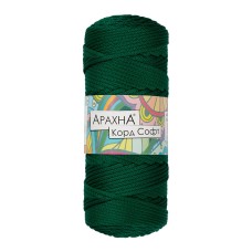 Пряжа ARACHNA "Cord Soft"   100\% полиэфир   3 шт. х  230 г ± 10 г  100 м ± 5 м №225 т.зеленый