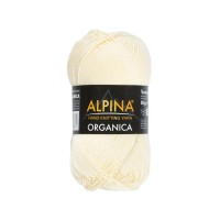 Пряжа ALPINA "ORGANICA"   80\% хлопок, 20\% лён   10 шт. х  50 г  170 м ± 8 м №09 св.желтый