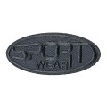 №07/5 5 шт №1742B sport wear серый 3x7 см