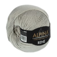 Пряжа ALPINA "RENE"   100\% мерсеризованный хлопок   10 шт. х  50 г  105 м ± 5 м №231 св.серый