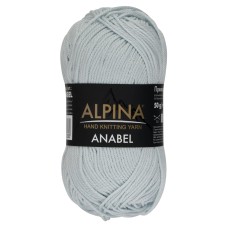 Пряжа ALPINA "ANABEL"   100\% мерсеризованный хлопок   10 шт. х  50 г  120 м ± 6 м №079 св.голубой