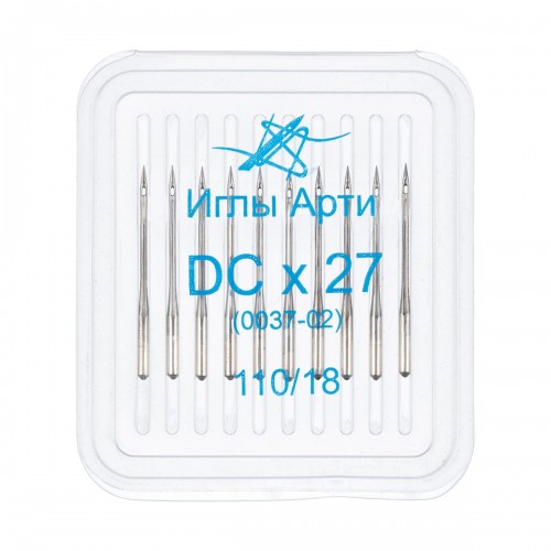 Иглы для пром. шв. машин "АРТИ"   0037-02 (№90-120)    оверлок   10 шт  СК/Распродажа №110