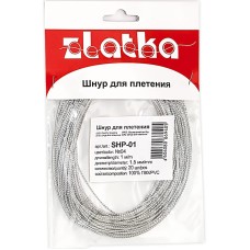 Шнур "Zlatka"   1.5 мм  Шнур SHP-01   для плетения с наполнителем   20 х  1 м №04 прозрачный