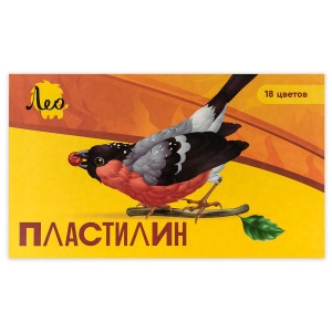 "Лео"   "Ярко"   Пластилин классический   LBMC-0118   360 г ( в картонной упаковке )  18 цв. .
