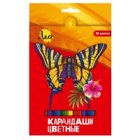 "Лео"   "Ярко"   Набор цветных карандашей   LBSCP-36   заточенный   4 х  36 цв.   "Лео"   "Ярко"   Набор цветных карандашей   LBSCP-36   заточенный   4 х  36 цв.