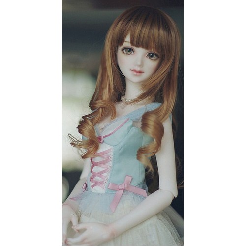 "HobbyBe"   HAR-12   Тресс для кукол   15 см  100 см  23 г 15 каштановый