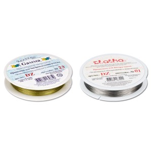 "Zlatka"   / "Gamma"   Проволока для бисера (ланка)   DZ  d 0.3 мм  100 м ± 0.5 м №10 черный
