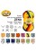 Пряжа ADELIA "ZENA"   100\% акрил   5 шт. х  100 г  308 м ± 10 м №76 белый,голубой,серо-голубой