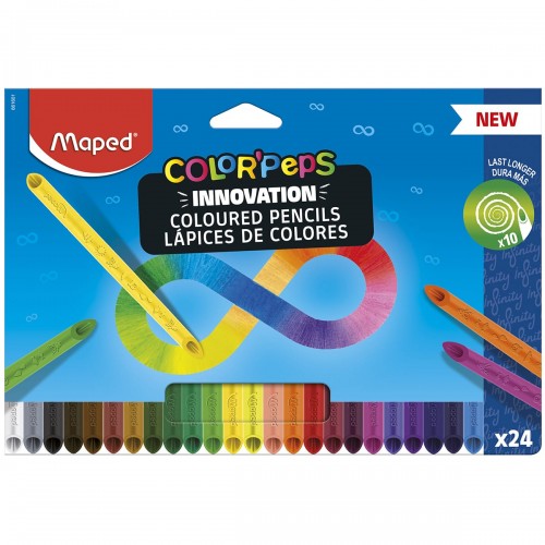 "Maped"   Карандаши цветные COLOR'PEPS INFINITY   заточенный   24 цв. 861601