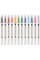 "Pentel"   Набор 2-х сторонних брашпенов Pentel Brush Sign Pen Twin в пластиковой упак.   2.9 мм   12 цв.  пулевидный SESW30C-12