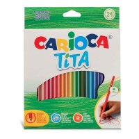 "Carioca"   "Tita"   Карандаши цветные пластиковые   заточенный   24 цв. 42794