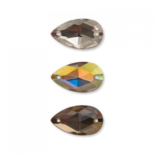 Страз "PRECIOSA"   438-67-301   Crystal   18 х  10.5 мм  стекло   12 шт  в пакете белый (crystal)
