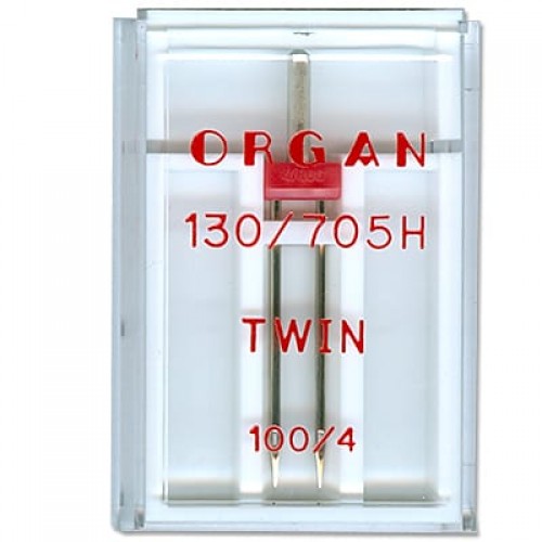 Иглы для быт. шв. машин "ORGAN"   100/4   1 шт  в пенале 5102054 двойные
