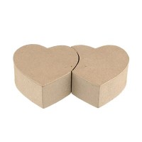 Заготовка для декорирования "Love2art"   PAM-058   "коробочка-сердца"   папье-маше   20 х  11.5 х  5 см  СК/Распродажа .