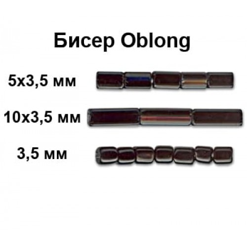 Бисер Чехия OBLONG   321-61001   5 х 3.5 мм  50 г 17050 золотистый