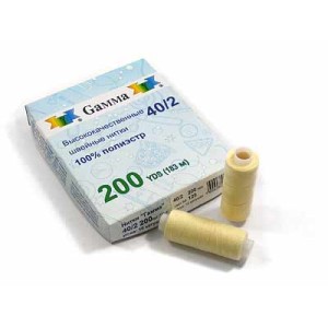 Швейные нитки (полиэстер) 40/2   "Gamma"   10 шт  183 м  200 я №321 т.т.синий