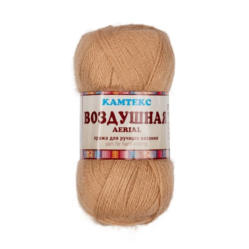 Пряжа Камтекс КТ "Воздушная"   50\% акрил, 25\% шерсть, 25\% мериносовая шерсть   5 шт. х  100 г  370 м  180 сирень.св
