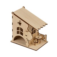 Заготовка для декорирования "Mr. Carving"   ВД-661   Чайный домик "Летнее кафе"   фанера   14  х 10 х  14 см .