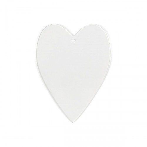 "Love2art"   PLB-013   Заготовка для декорирования "сердце"   пластик   10 х  7.5 х  0.3 см  10 шт плоское, прозрачный