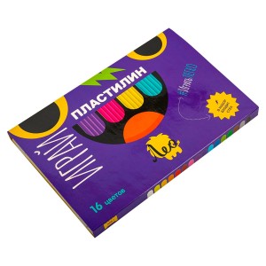 "Лео"   "Играй"   Пластилин классический   LPMC-0116   320 г ( в картонной упаковке )  16 цв. .