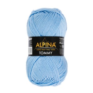 Пряжа ALPINA "TOMMY"   100\% микнес   10 шт. х  50 г  130 м ± 10 м №027 голубой
