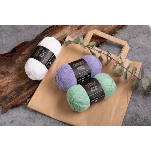 Пряжа ALPINA "COTTON PALLETE"   50\% хлопок, 50\% акрил   10 шт. х  50 г  205 м ± 5 м №18 голубой
