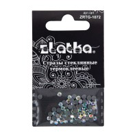 Страз клеевой "Zlatka"   ZRTG-1072   SS10   AB-Crystal   2.7 мм  стекло   5 x  72 шт  в пакете с картонным еврослотом №02 перламутровый (AB-crystal)