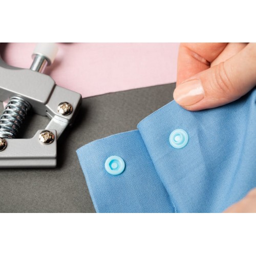 Кнопка "Micron"   POM-12 FL/500   Кнопки пластиковые   пластик  d 12 мм  500 шт. № 005 голубой