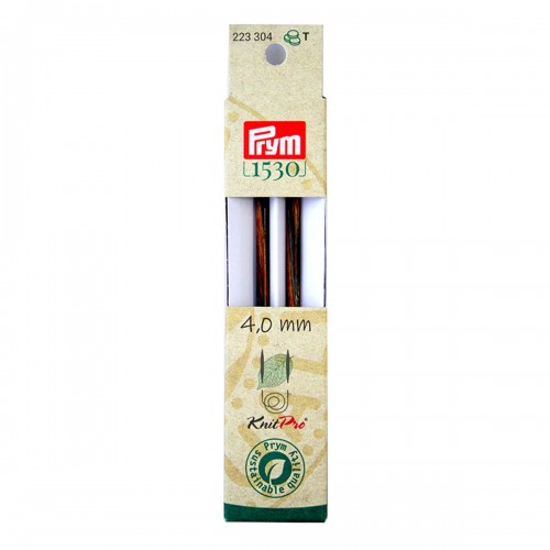 Спицы  PRYM 223304   съемные длинные "Natural"   береза  d 4.0 мм  11.6 см  2 шт .