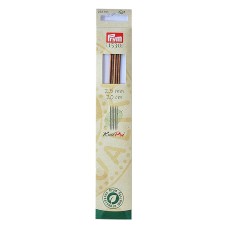 Спицы  PRYM 223161   чулочные "Natural"   береза  d 2.5 мм  20 см  5 шт .