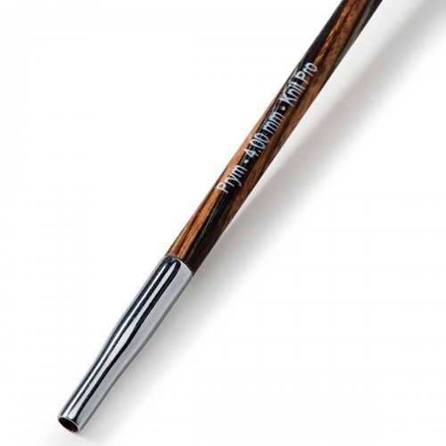 Спицы  PRYM 223372   съемные короткие "Natural"   береза  d 4.0 мм  8.7 см  2 шт .