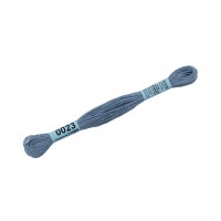 Нитки для вышивания "Gamma"    мулине  ( 0001-0206 )  100\% хлопок   24 x  8 м №0023 голубой