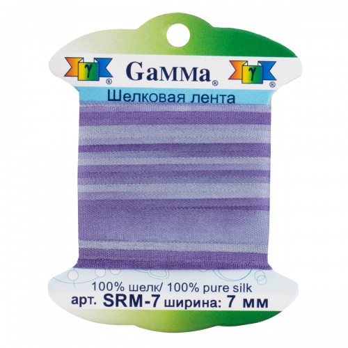 "Gamma"   шелковая   SRM-7   ФАСОВКА   0.2 -  7 мм  9.1 м ± 0.5 м M030 сиреневый/т. сиреневый