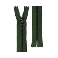 Молния Металл оксид (черный никель) ZIP 5B   однозамковая   16 см Тип 5   10 шт  неразъёмная   "Gamma" №315 хаки
