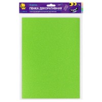 "Лео"   "Играй"   Пенка декоративная (фоамиран)   DPK-01   2 г/м2  A4   21 х  29.7 см  6 цв. №04 ассорти с блестками_пастельные цв.