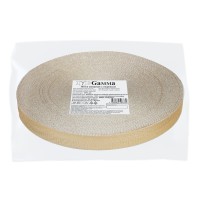 Лента киперная с люрексом   20 мм  TPTL-20   50 м бежевый-серебристый/beige-silver