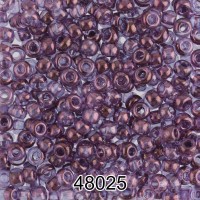 Бисер Чехия круглый 4   10/0   2.3 мм  500 г 48025 (Ф247) фиолетовый