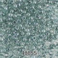 Бисер Чехия круглый 4 10/0 2.3 мм 500 г 48055 (Ф251) серо-зеленый