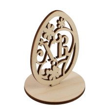 Заготовка для декорирования "Mr. Carving"   КЛ-05   Яйцо на подставке ХВ   фанера   6  х 6 х  8.5 см .