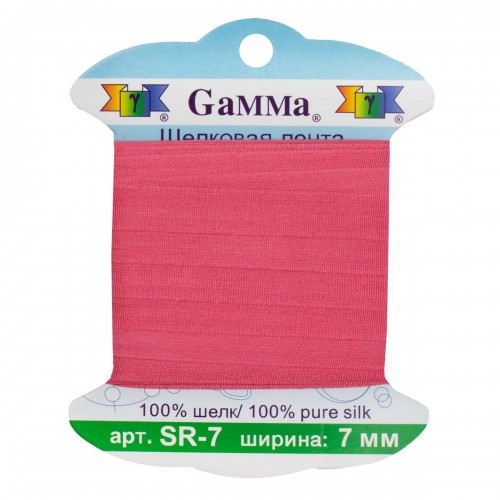 "Gamma"   шелковая   SR-7   ФАСОВКА   0.2 -  7 мм  9.1 м ± 0.5 м №081 т. розовый
