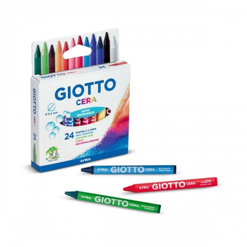 "Giotto"   Карандаши цветные восковые   заточенный   24 цв. F282200
