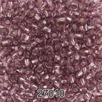 Бисер Чехия круглый 5   10/0   2.3 мм  500 г 27010 (Ф263) св.сиреневый