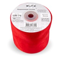 Лента капроновая 75 мм ( 3 ")  "BLITZ"   OR-75   22.8 м ± 0.5 м №036 красный