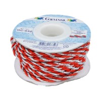 Шнур "Gamma"   3 мм  GC-032   витой   9.1 м ± 0.5 м   №026/серебро красный