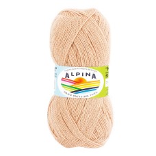 Пряжа ALPINA "KLEMENT"   80\% альпака, 20\% мериносовая шерсть   4 шт. х  50 г  300 м ± 10 м №24 персиковый