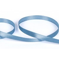 Лента атласная 6 мм ( 1/4 ")  "Gamma"   33 м ± 2 м №526L(16-4118) т.голубой
