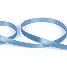 Лента атласная 6 мм ( 1/4 ")  "Gamma"   33 м ± 2 м №526L(16-4118) т.голубой