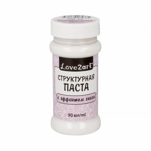 "Love2art"   SNP-90   Структурная паста с эффектом снега   90 мл белый