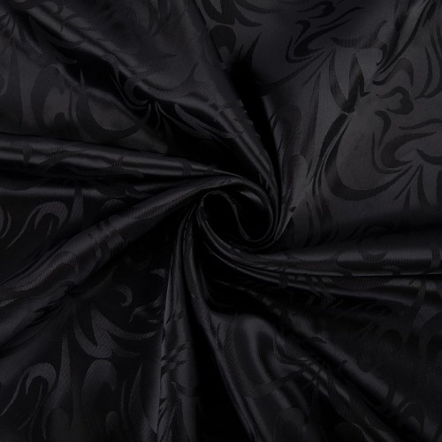 Ткань подкладочная "Gamma"   Taffeta с рисунком   JTR   52\% полиэстер, 48\% вискоза   145 см ± 2 см №104 черный (абстрактный)