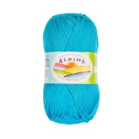 Пряжа ALPINA "ANABEL"   100\% мерсеризованный хлопок   10 шт. х  50 г  120 м ± 6 м №402 яр.голубой